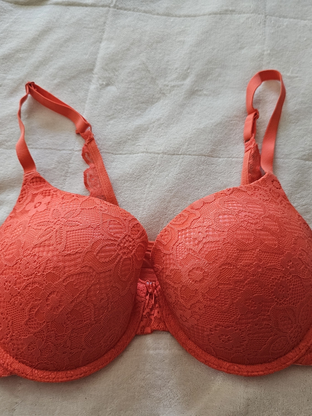 No Boundaries Coral Lace T-Shirt Bra